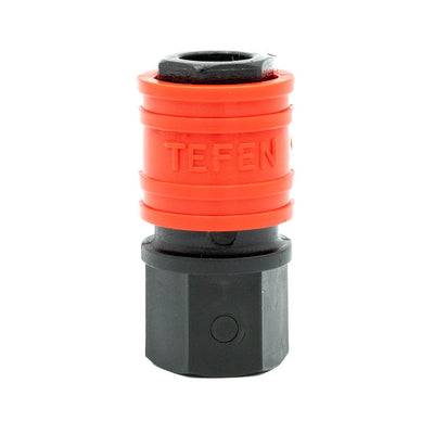 Tefen | 1/4" BSPT Female Quick Release Socket | Red PA66