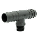 New - Tefen | BSPT Male T/Branch Connector | Black PP