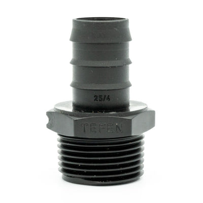 New - Tefen | BSPT Male Connector | Black PP