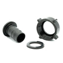New - Tefen | BSP Female Swivel Connector + Washer | Black PP