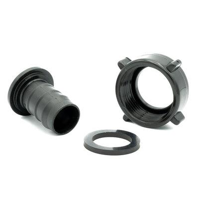 New - Tefen | BSP Female Swivel Connector + Washer | Black PP