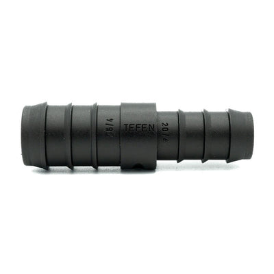 New - Tefen | Straight Reducing Hose Connector | Black PP