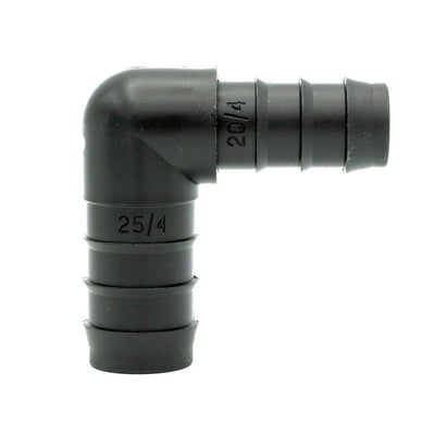 New - Tefen | Elbow Reducing Hose Connector | Black PP