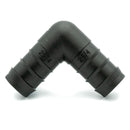 New - Tefen | Elbow Union/Equal Hose Connector | Black PP