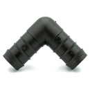 New - Tefen | Elbow Union/Equal Hose Connector | Black PP