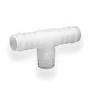 Tefen | BSPT Male T/Branch Hose Connector | White PVDF