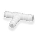 Tefen PVDF Reducing  T Hose Connector White Fits 14 & 12mm Hose ID