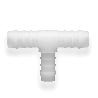 Tefen | T/Branch Reducing Hose Connector | White PVDF