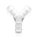 Tefen | Y Union/Equal Hose Connector | White PVDF