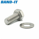 BAND-IT Sign Bracket 201SS SS Bolt M8 x 20 long Hex Head-HCL Clamping UK/Europe