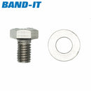 Band-It | Sign Fixing Bracket Bolts | Mini Bolt 8mm x 12mm (+Washer) | 201 Stainless Steel - HCL Fasteners EU - Image 2