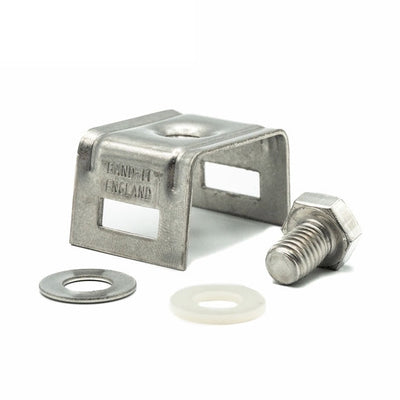 Band-It | Sign Fixing Bracket | Mini Straight Leg | 201 Stainless Steel - HCL Fasteners EU - Image 1