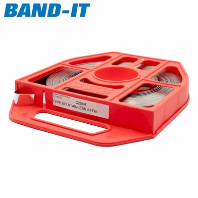 Band-It | Steel Banding Coloured Dispenser Reels | 201 Stainless Steel | Various Widths 9.52mm (0.37in) / 30.5m Reel - Yellow - HCL Fasteners EU - Image 9