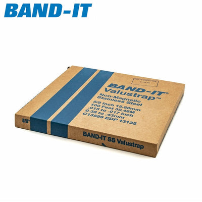 Band-It | ValuStrap Banding (Strapping) | Use with Valuclip | 200-300SS Band | Light Duty Applications 9.52mm (0.37in) / 30.5m Reel - HCL Fasteners EU - Image 2