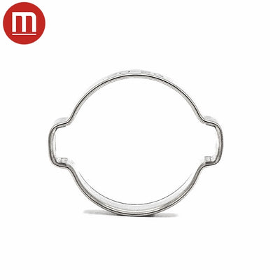 Double Ear Hose Clamp - 18-21mm - 304 Stainless Steel