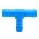 Tefen PA66 Blue Reducing T Hose Conn - Fits 6mm & 5mm Hose ID