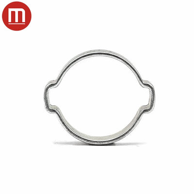 Double Ear Hose Clip - 34-37mm - Zinc Plated Steel-HCL Clamping UK/Europe