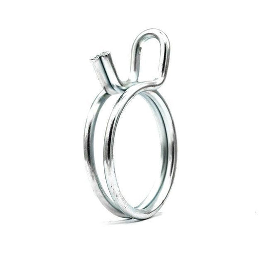 Double Wire Hose Clamp - 7.3-7.8mm - Zinc Plated Steel-HCL Clamping UK/Europe