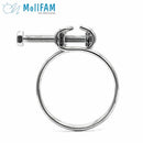 Double Wire Screw Hose Clamp - 11.5-14mm - Zinc Plated Steel-HCL Clamping UK/Europe