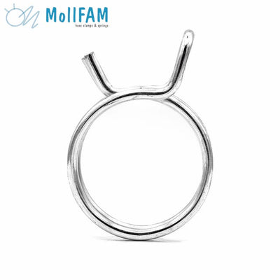 Double Wire Hose Clamp - 7.3-7.8mm - Zinc Plated Steel