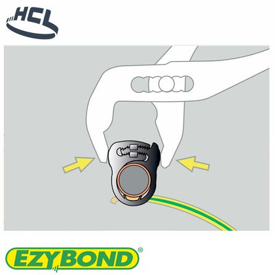 Ezybond Earth Clamp - 15mm Pipe - 10mm Cable-HCL Clamping UK/Europe