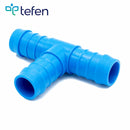 Tefen PA66 Blue Union T Hose Conn - Fits 6mm Hose ID