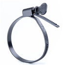 HCL Ezyclamp | Plastic Worm Drive Hose Clamp | Black | 12.7mm Band Width | PA12 Nylon | Wing or Hex Screw 25.0mm - 50.0mm (0.98-1.97in) - HCL Fasteners EU - Image 3