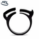 HCL | Herbie Clip Snap Fit Hose Clamp | Black | PA66 Nylon Band | Double Row Of Teeth 5.4mm - 6.3mm (0.21-0.25in) - HCL Fasteners EU - Image 2