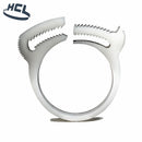 HCL | Herbie Clip Snap Fit Hose Clamp | Natural Colour | PA66 Nylon Band | Double Row Of Teeth 5.4mm - 6.3mm (0.21-0.25in) - HCL Fasteners EU - Image 3