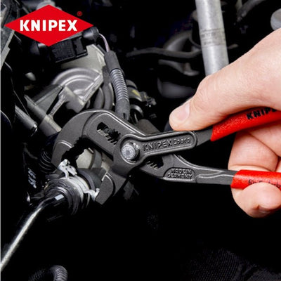 KNIPEX Spring Hose Clamp Pliers with retainer - L:250 mm Range 70 mm - HCL Clamping USA- MT-KX-SC-R-250