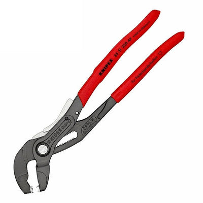 KNIPEX Spring Hose Clamp Pliers with retainer - L:250 mm Range 70 mm - HCL Clamping USA- MT-KX-SC-R-250