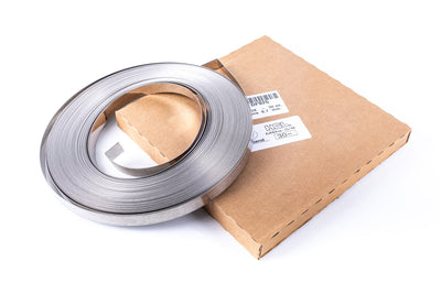 Metal Banding - 1/4 inch - W: 6.4mm - 30m Reel - 201SS-HCL Clamping UK/Europe