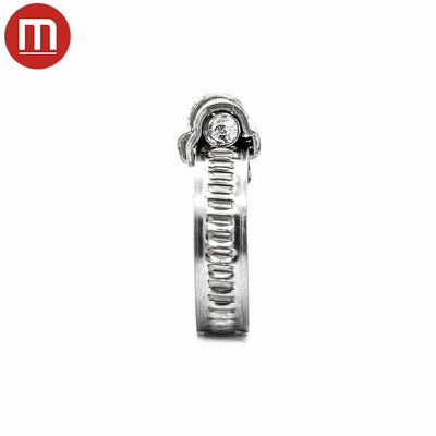Mikalor | ASFA L-7 Worm Drive Hose Clamp | 7mm Embossed Band | W2 | 430SS Band 8.0mm - 12.0mm (0.31-0.47in) - HCL Fasteners EU - Image 4