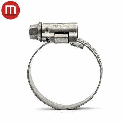 Mikalor ASFA L Worm Drive Hose Clamp - 12-22mm - 304SS - 9mm Wide-HCL Clamping UK/Europe