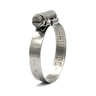 Mikalor | ASFA-L Worm Drive Hose Clamp | 9mm Embossed Band | W5 Marine Grade 316SS 8.0mm - 16.0mm (0.31-0.63in) - HCL Fasteners EU - Image 1