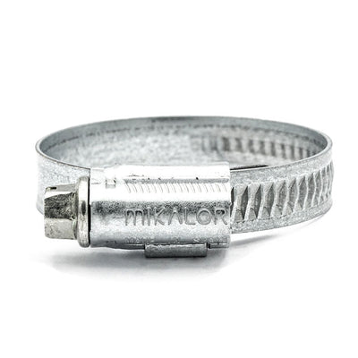Mikalor | ASFA-S Worm Drive Hose Clamps | 12mm Embossed Band Width | W1 Zinc Plated Steel 16.0mm - 27.0mm (0.63-1.06in) - HCL Fasteners EU - Image 4