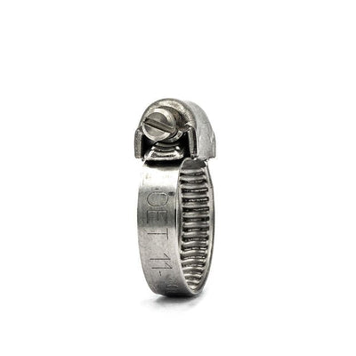 Oetiker | Mini Worm Drive Hose Clamp | 180 Series | 5mm Embossed Band Width | W4 304SS 7.0mm - 11.0mm - HCL Fasteners EU - Image 1