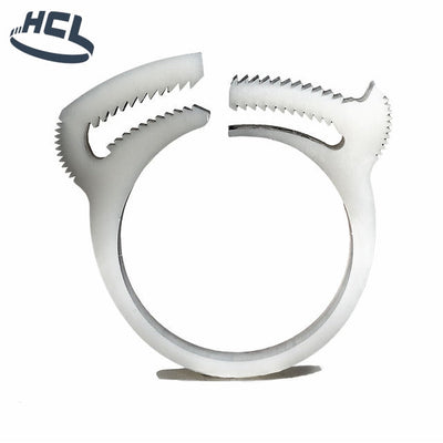 Plastic Hose Clamp - Herbie Clip - 104.3-110.4mm - Natural - PA66-HCL Clamping UK/Europe