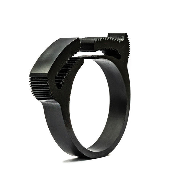 Bricoloco Nylon Hose Clamp For Pipes, Ducting And Cables - Tube And Cable Fixing Staple Dowel - 8mm Drill Bit (100, 20mm