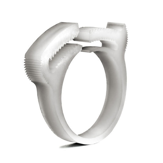 Plastic Hose Clamp - Herbie Clip - 8.0-9.2mm - Natural - PA66-HCL Clamping UK/Europe