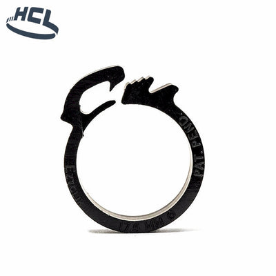 Plastic Hose Clip - Ezyclik - 10.0mm Black - PA66-HCL Clamping UK/Europe