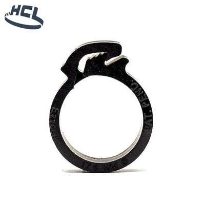 Plastic Hose Clip - Ezyclik - 10.0mm Black - PA66-HCL Clamping UK/Europe