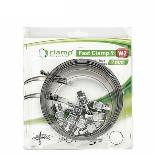 Quick Release Hose Clamp Kit - W2 - 3m Band & 8 Screws-HCL Clamping UK/Europe