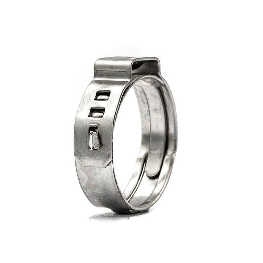 Single Ear Hose Clamp - Zero Leak - 9.8-12.3mm - 304SS-HCL Clamping UK/Europe
