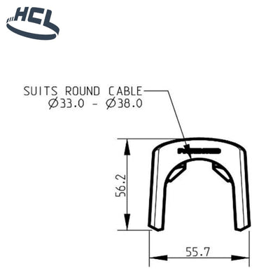 Smart Protector 500-3338 - Cable Protector & Holder - PPS-HCL Clamping UK/Europe