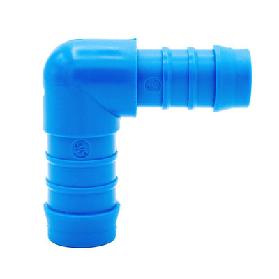 Tefen PA66 Blue Reducing Elbow Conn - Fits 16mm & 14mm Hose ID-HCL Clamping UK/Europe