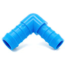 Tefen PA66 Blue Reducing Elbow Conn - Fits 5mm & 4mm Hose ID-HCL Clamping UK/Europe