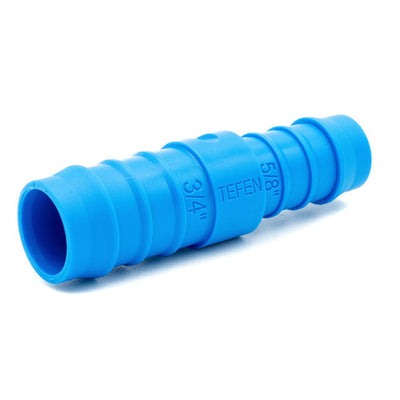 Tefen PA66 Blue Reducing Hose Conn - Fits 12mm & 10mm Hose ID-HCL Clamping UK/Europe