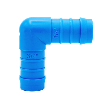 Tefen PA66 Blue Union Elbow Hose Conn - Fits 5mm Hose ID-HCL Clamping UK/Europe