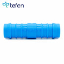 Tefen PA66 Blue Union Straight Hose Conn - Fits 14mm Hose ID-HCL Clamping UK/Europe